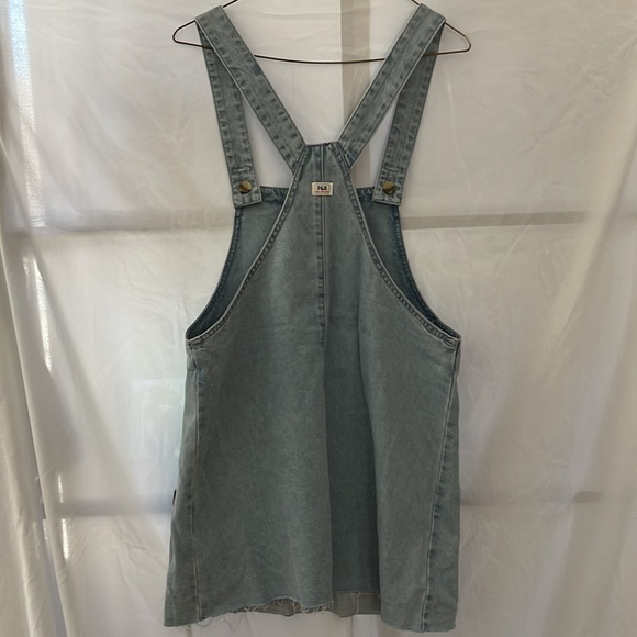 Pull&Bear Light Denim Pinafore Dress - Size M - Picture 5 of 6